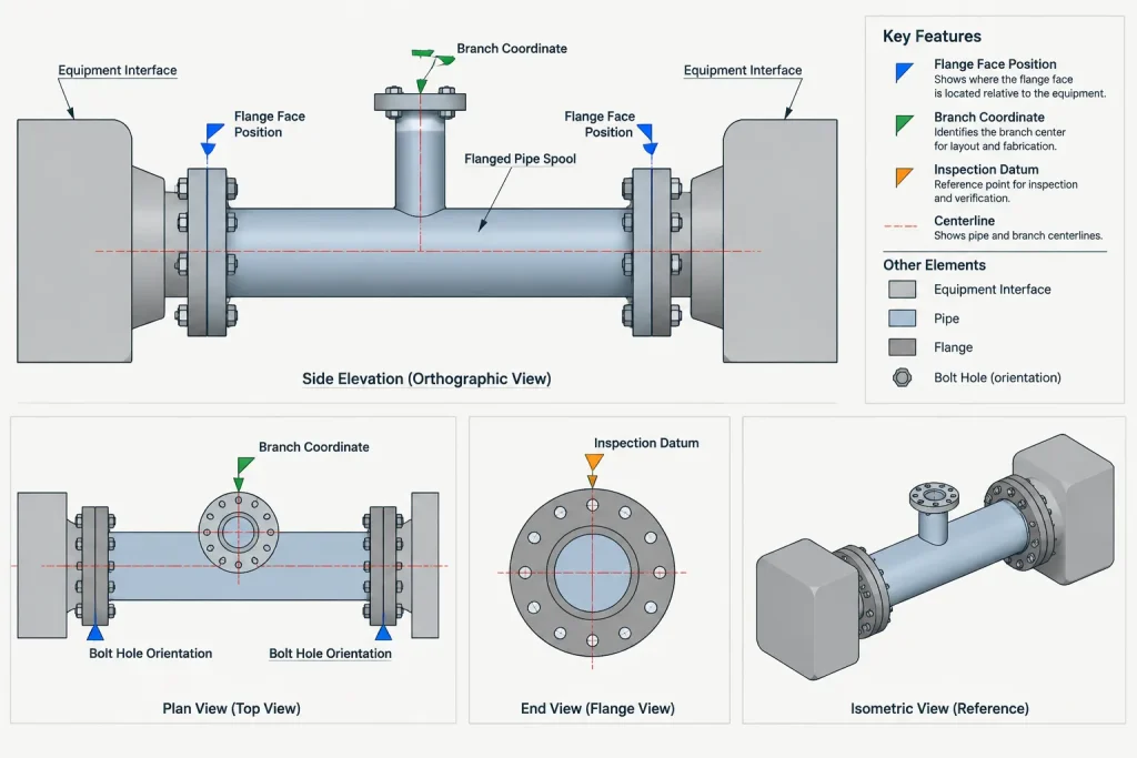 Weld Shrinkage in Piping Fabrication: Why CAD Cut Lengths Need Shop Control piping engineering illustration