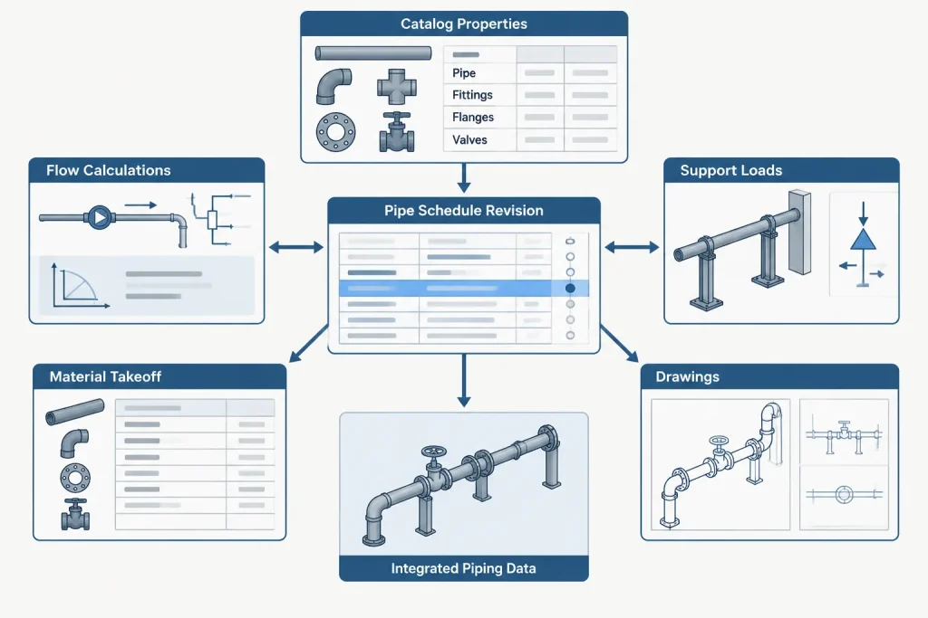 Why Pipe Outside Diameter Usually Stays the Same When Schedule Changes piping engineering illustration