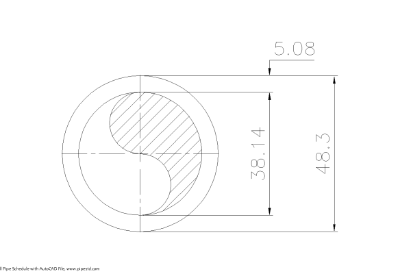 Schedule XS Pipe 1 1/2 Inch DN40