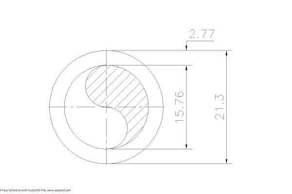 Schedule STD Pipe 1/2 Inch DN15