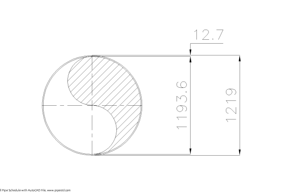 Schedule XS Pipe 48 Inch DN1200