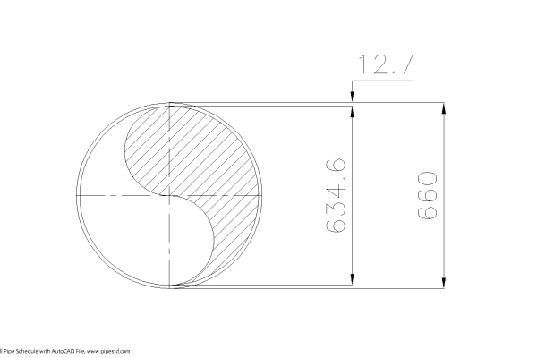 Schedule XS Pipe 26 Inch DN650
