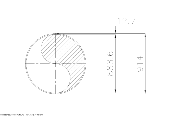 Schedule XS Pipe 36 Inch DN900